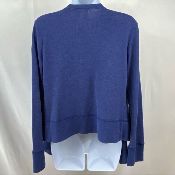 Women's Route 66 Blue Light Cascade Cardigan Thermal Shrug Jacket Top Small S - Picture 2 of 6